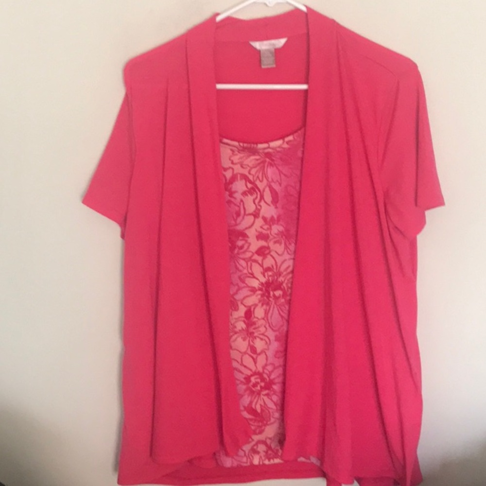 You’ll be pretty in pink in this one!  Size L